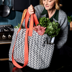 The Everything Everywhere Bag (Chevron-Slate)